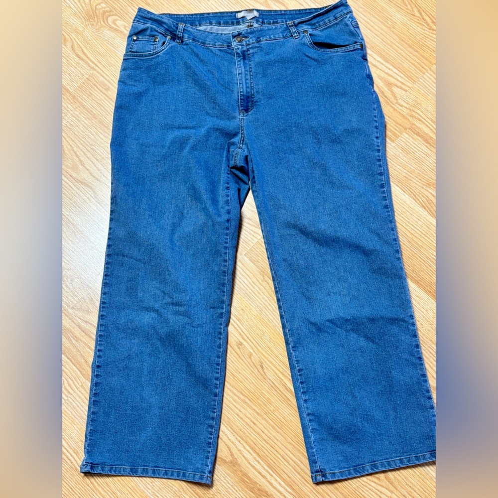 Woman Within Straight Leg Denim Jeans 20W